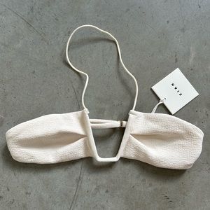 Ziah x St. Agni BNWT “the Neal” halter top. Ecru boucle - small